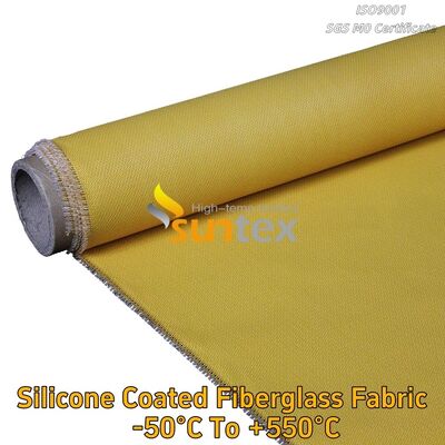 Fireproof Silicone Rubber Calcium Silicate Coated Impregnated Fiberglass Fabric Cloth