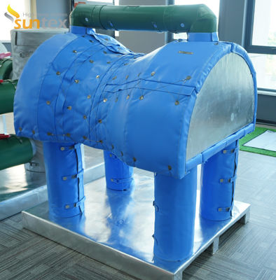 실리콘 고무로 코팅 된 열 절연 천 100mm 두께