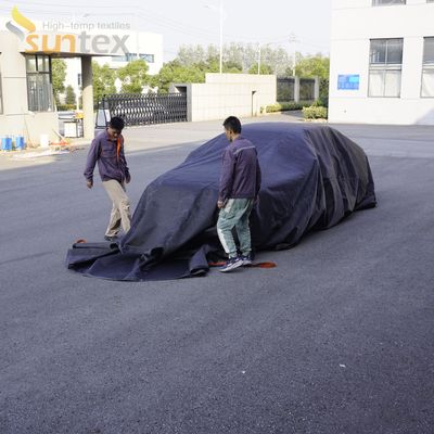 EV Car Fire Blanket Gray 550℃ Heat Resistant for Vehicles