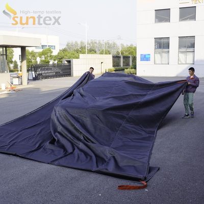 Gray EV Car Fire Blanket: 550℃/1000℃ Thermal Resistance, Oxygen Deprivation for Emergency