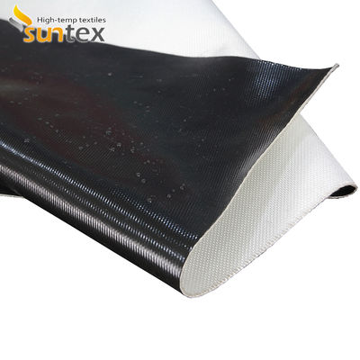 Grey Color Silicone Coated Fiberglass Fabric with Chemical Resistance and Roll Length Options for High Temp Protection