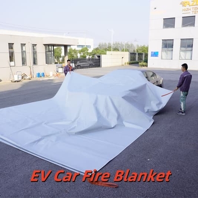 EV 방염 담요 회색 550℃/1000℃ 리튬 배터리 화재용 내열성