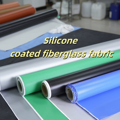 Silicone Coated Fiberglass Fabric 400 g/sqm -50C to 500C Fireproof