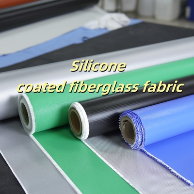 Silicone Coated Fiberglass Fabric 400 g/sqm -50C to 500C Fireproof