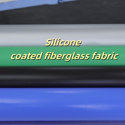 Silicone Coated Fiberglass Fabric 400 g/sqm -50C to 500C Fireproof