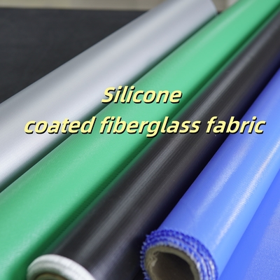Silicone Coated Fiberglass Fabric 400 g/sqm -50C to 500C Fireproof