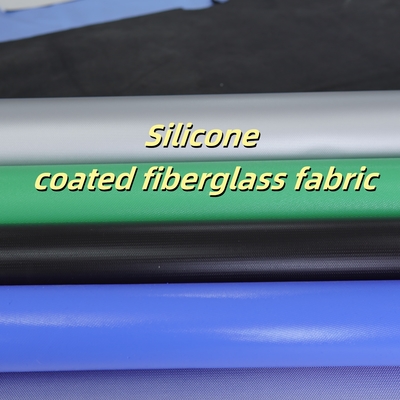 Silicone Coated Fiberglass Fabric 400 g/sqm -50C to 500C Fireproof