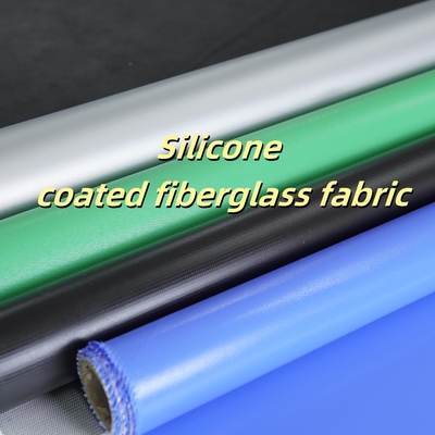 Silicone Coated Fiberglass Fabric 400 g/sqm -50C to 500C Fireproof
