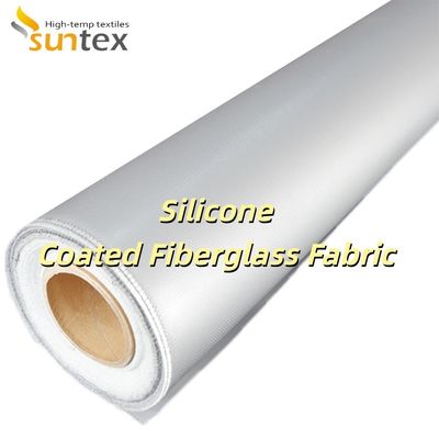 Double Sided Silicone Coated Fiberglass Fabric with Heat Resistance 260°C and Fire Retardant Properties