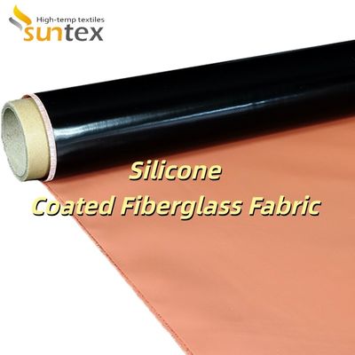 Weatherproof Anti-Aging Alkali Free Silicone Coated Fiberglass Fabric for High Temperature Applications