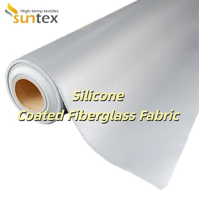 Double Sided Silicone Coated Fiberglass Fabric with Heat Resistance 260°C and Fire Retardant Properties