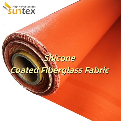 Double Sided Grey Color Alkali Free Silicone Coated Fiberglass Fabric Fireproof Silicone Rubber Coated Fiberglass Cloth