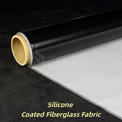 0.3mm 두께 400g/sqm 무게 실리콘 코팅 유리섬유 직물 1 / 1.2 / 1.5 미터 너비