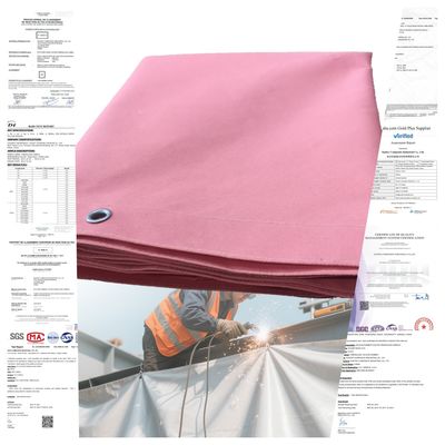 SUNTEX Heavy Duty 550°C Heat Resistant Acrylic Coated Fiberglass Welding Blanket with Customizable Sizes
