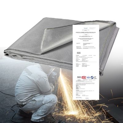 100% Fiberglass Welding Blanket - 550°C Heat Resistant & Acrylic Coated Fire Blanket for Industrial Safety