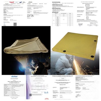 100% Fiberglass Welding Blanket - 550°C Heat Resistant Fire Blanket with Customizable Sizes