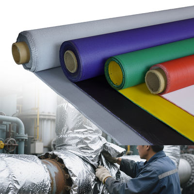 Double Side Fireproof PU Coated Fiberglass Welding Blanket with 1800C Temperature Resistance and Multiple Width Options