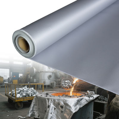 Double Sided Fireproof Silicone Fiberglass Cloth with 1 / 1.2 / 1.5 meter Width and 50 m / 100 m Roll Length