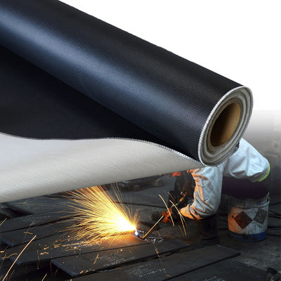 Alkali Free Grey Color Silicone Coated Fiberglass Fabric with 50 m / 100 m Roll Length for Heat Resistance