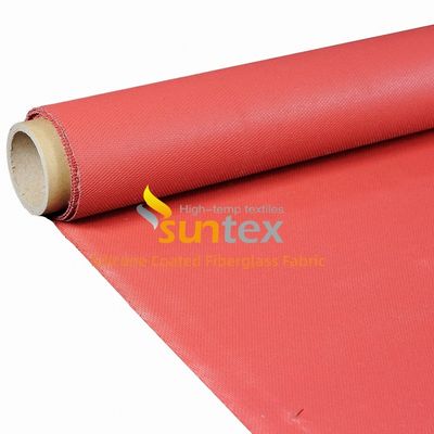 Double Sided E Glass Woven Silicone Coated Fiberglass Fabric with 50 m / 100 m Roll Length