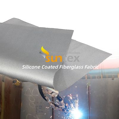 Anti-Corrosive Weatherproof Water Repellent Silicone Coated Fiberglass Fabric Fireproof Welding Blanket