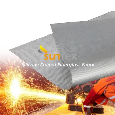 Flame Retardant Thermal Insulation Anti-Aging Silicone Coated Fiberglass Fabric for High Temperature Applications