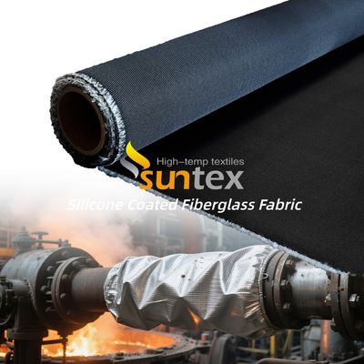 Fireproof and Heat Resistant Silicone Coated Fiberglass Fabric 850g/m2 for High Temperature Protection