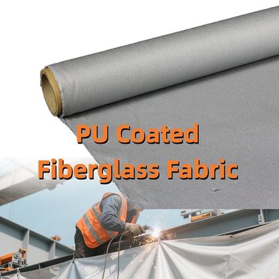 Dual-Coated (High-Silica & PU) Fiberglass Fabric | 460 g/sqm, 0.41 mm | Fireproof & Thermal Insulation