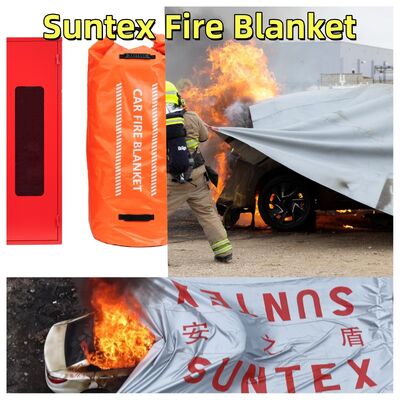 Suntex 화재 구덩이 매트 (EV 자동차 화재 시 산소 결핍을 통한 60분 커버리지 및 폭발 완화)