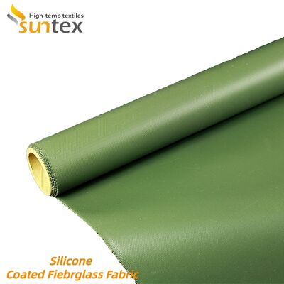 Silicone Coated Fiberglass Fabric with Extreme Temperature Resistance Chemical Corrosion Resistant and Fireproof Properties