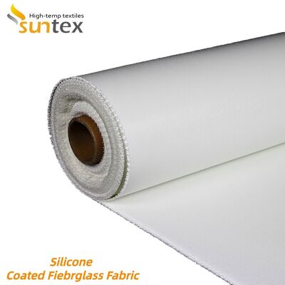 Fireproof Waterproof Silicone Coated Fiberglass Fabric 850g/m2 High Silica Fiberglass Cloth for Heavy Duty