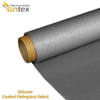 Fireproof Waterproof 850g/m2 Silicone Coated Fiberglass Fabric High Silica Fiberglass Cloth for Industrial Use