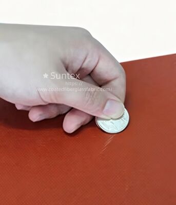 양면 실리콘 고무 코팅 유리 섬유 직물 - 방화 및 850g/m2 고실리카 유리 섬유 천