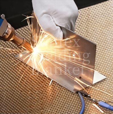 100% 유리섬유 용접 담요, 550°C 열 저항성 및 방화 방지용 아크릴 코팅