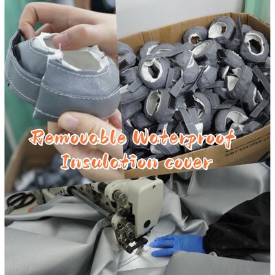 EN-13501 인증 방화 커튼 원단, 550°C 온도 저항 및 0.6mm 두께로 화재 및 연기 방지