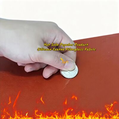 방화성 고온 저항성 (-70~260°C) 방수성 실리콘 코팅 유리섬유 천 고 실리카 유리섬유 천