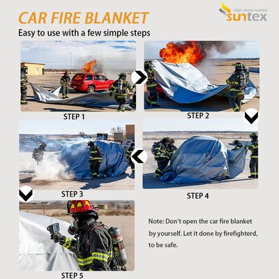 Flame-Retardant EV Car Fire Blanket with 550℃/1000℃ Thermal Resistance and Oxygen Deprivation for Fire Safety