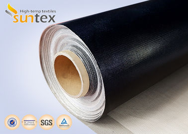 고열 Thermocovers Ptfe는 유리제 직물 1 옆 17OZ 불 장벽을 입혔습니다