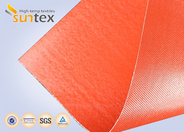 Fireproof Silicone Coated Fiberglass Fabric with Temperature Range -50°C to 500°C, 400 g/sqm Weight, and 0.3 mm Thickness for Industrial Insulation
