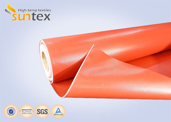 E-Glass Fiberglass Fabric Cloth High Temperature Protection Silicone Coated  Fireproof