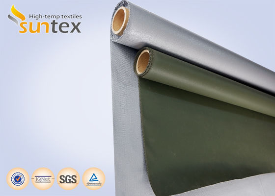 실리콘 코팅 회색 유리 섬유 직물 – 단열 재킷 외부 재질
