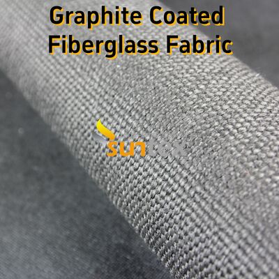 Graphite Coated Fiberglass Fabric with 750℃ Temperature Resistance Excellent Fire Resistance and Abrasion Resistant Properties