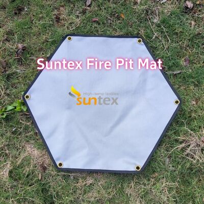 550°C Heat Resistant Fire Pit Mat with Customizable Size and Multi-Layer Structure for Outdoor Safety