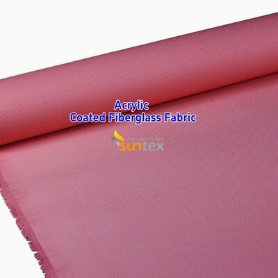 550 Degree C Fire Resistant Fiberglass Fabric with Acrylic Coating for Easy Sewing and Cutting