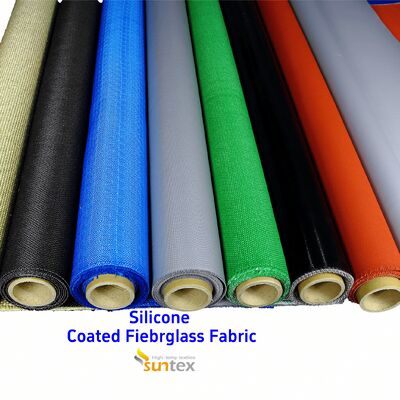 고온 내화 실리콘 코팅 유리 섬유 직물 찢어짐 방지 방화 담요 (전기 자동차용)