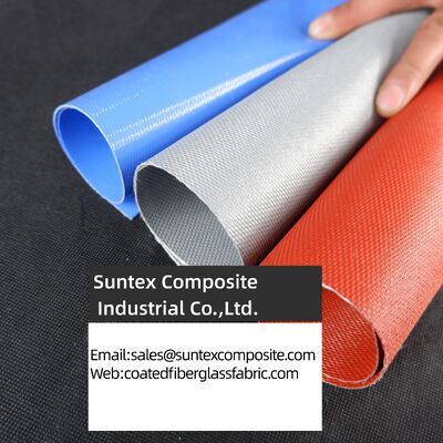 Fireproof High Temperature Resistance Silicone Coated Fiberglass Fabric with Customizable Width