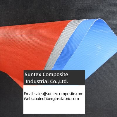 Fireproof High Temperature Resistance Silicone Coated Fiberglass Fabric with Customizable Width