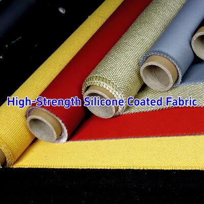 590 g/sqm 0.45 mm Thickness Silicone Coated Fiberglass Fabric With -50℃ to 550℃ Standing Temperature