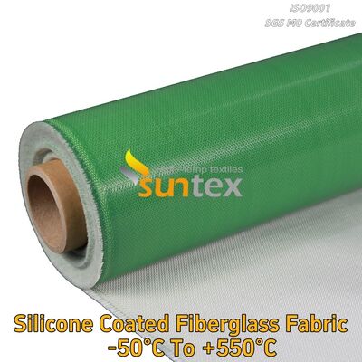 High Temperature Heat Resistant Silicone Rubber Coated Twill Woven Fiberglass Mesh Cloth