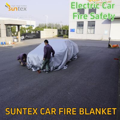 공장 출구 높은 실리카 EV 자동차 화재 담요 1700 °C CE 승인